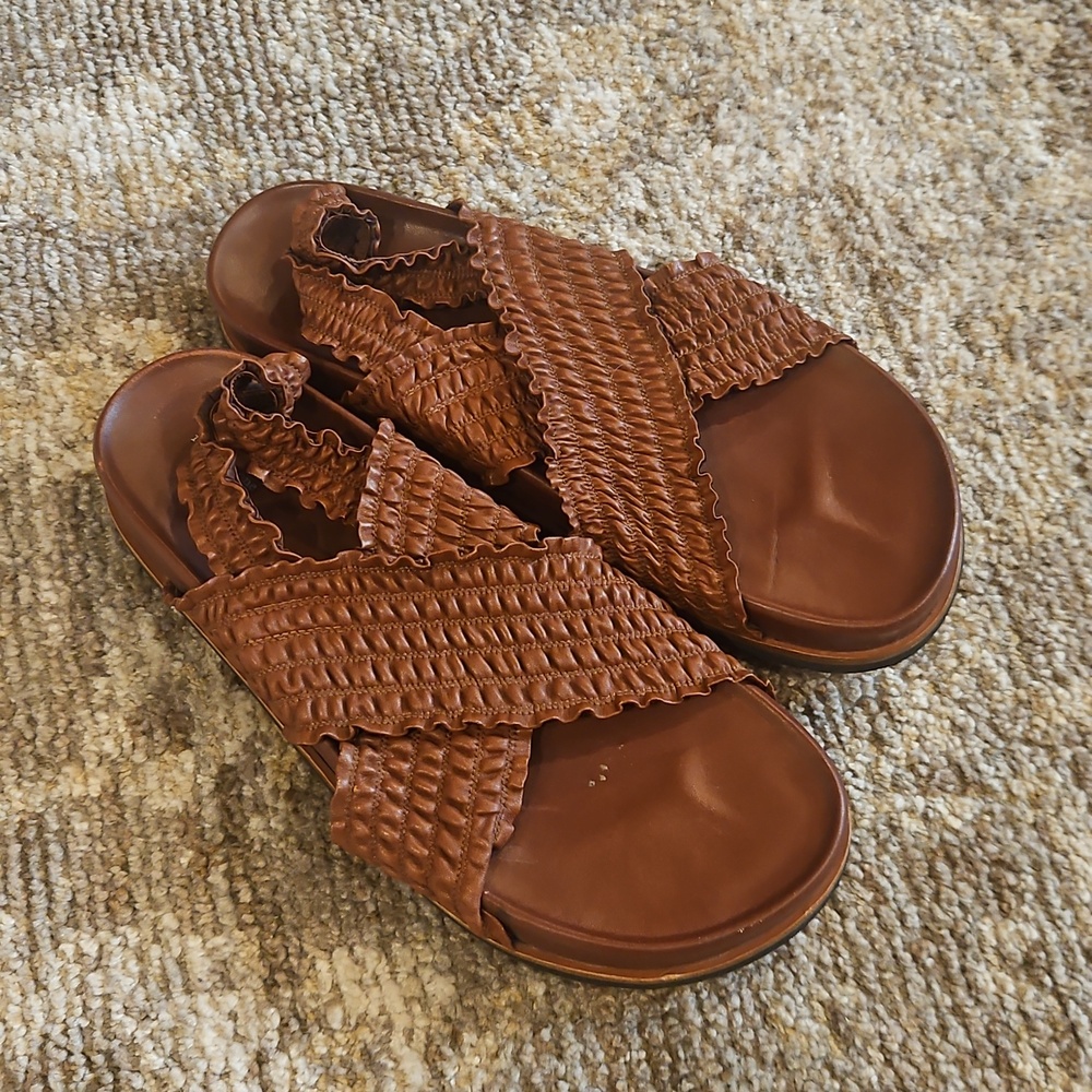 rag & boneBailey Leather Cross-Strap Sandals - Picture 3 of 7